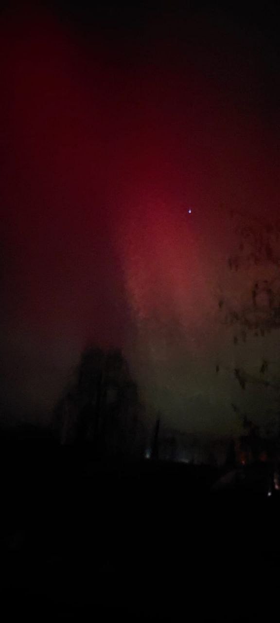 Северное сияние в Екатеринбурге