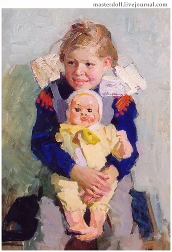 Живопись. Девочки и куклы