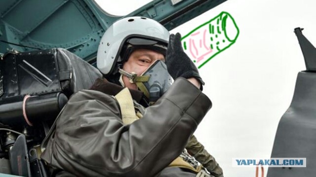За полет на истребителе Су-27 Порошенко