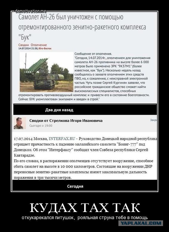 На Украине рухнул Боинг-777 малайзийских авиалиний