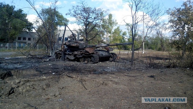 Т-64БМ "Булат" брошен ВСУ в н.п Новосветловка