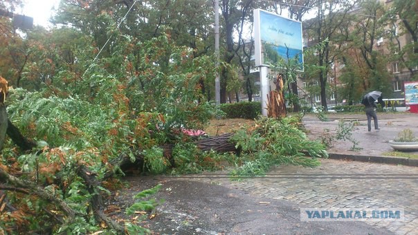 Ночной ураган в Днепропетровске, 24.09.2014.