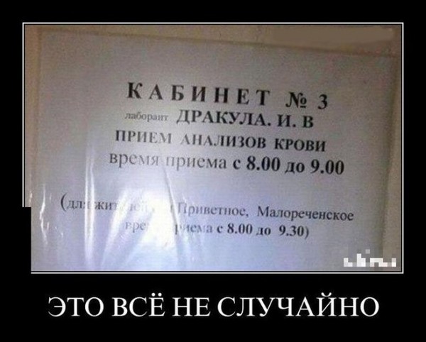 Необычные фамилии. Вот повезло же людям