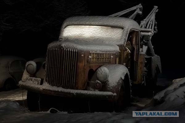 Зимняя автосвалка