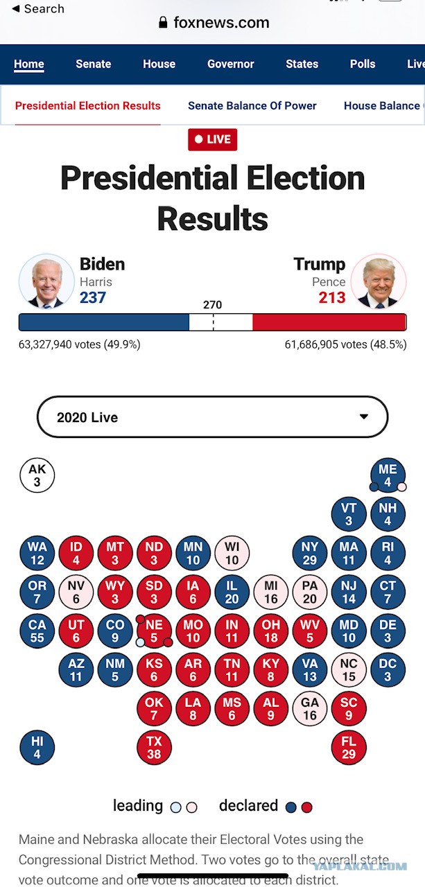 Похоже Трамп побеждает...