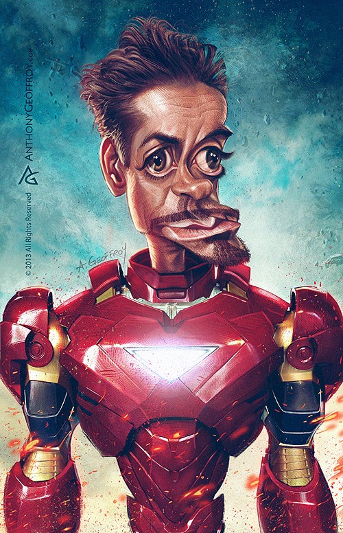 Карикатуры на знаменитостей от Энтони Жоффруа