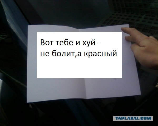 Парковка на газоне. Предупреждение водиле