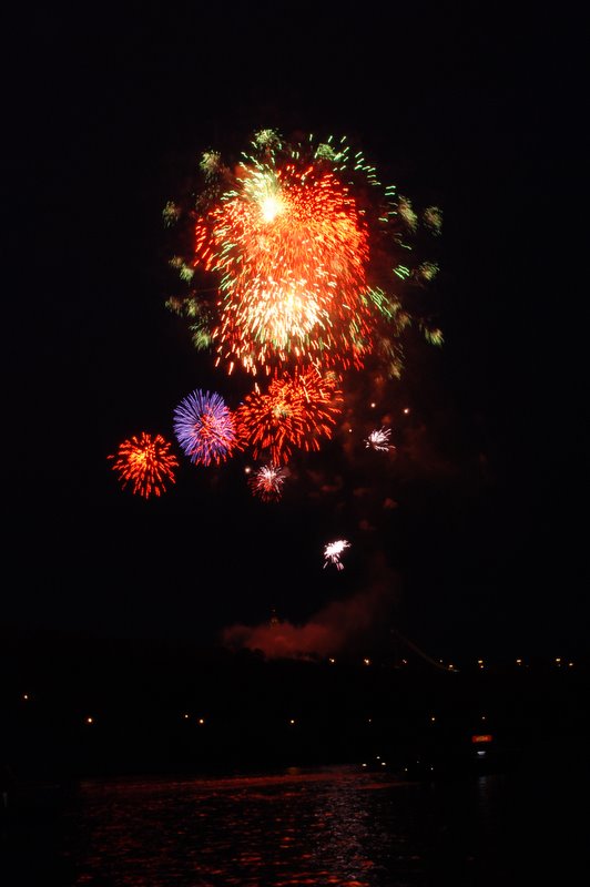 Салют 9 Мая 2008 г. Москва, Воробьёвы горы.