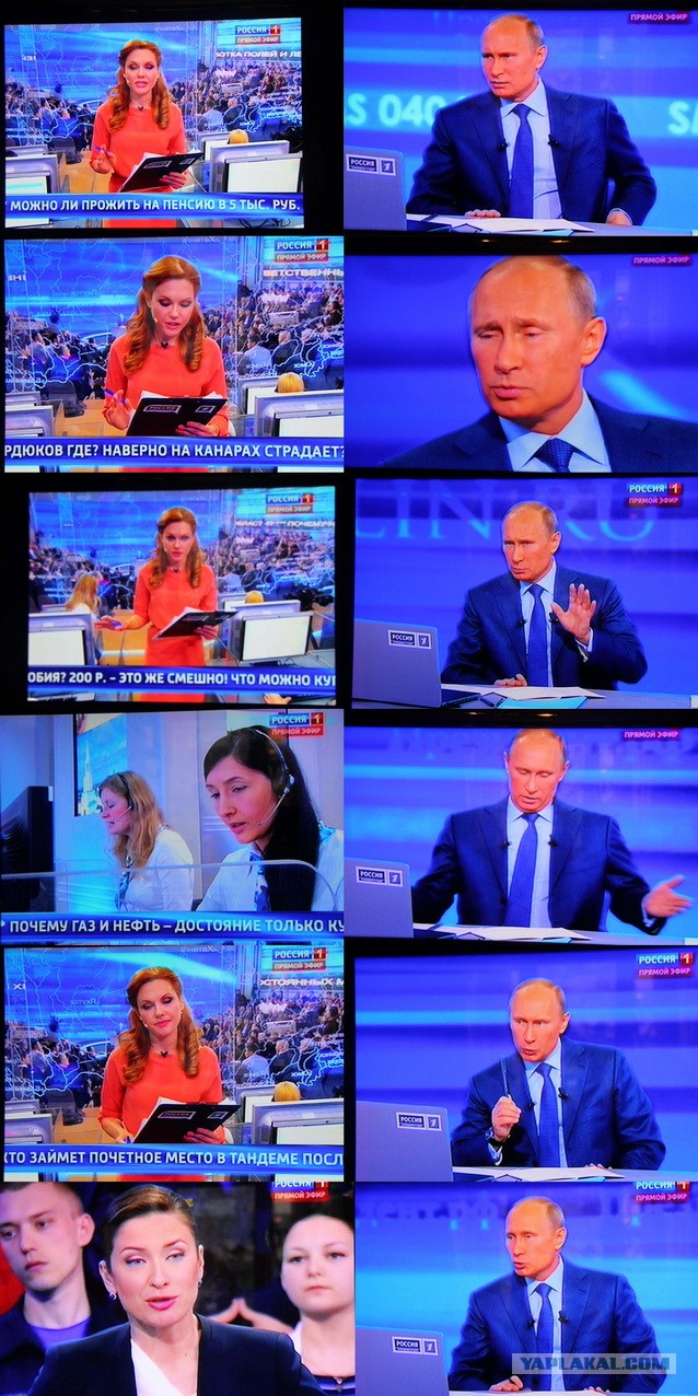 "Прямая линия" Путина 25.04.2013г.