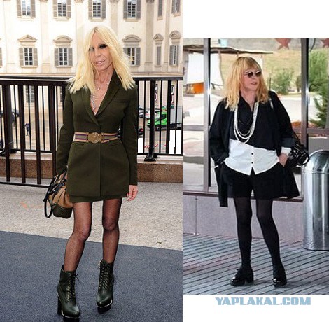 Донателла Версаче на открытии недели моды в Милане