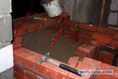 Русская печь на кухне