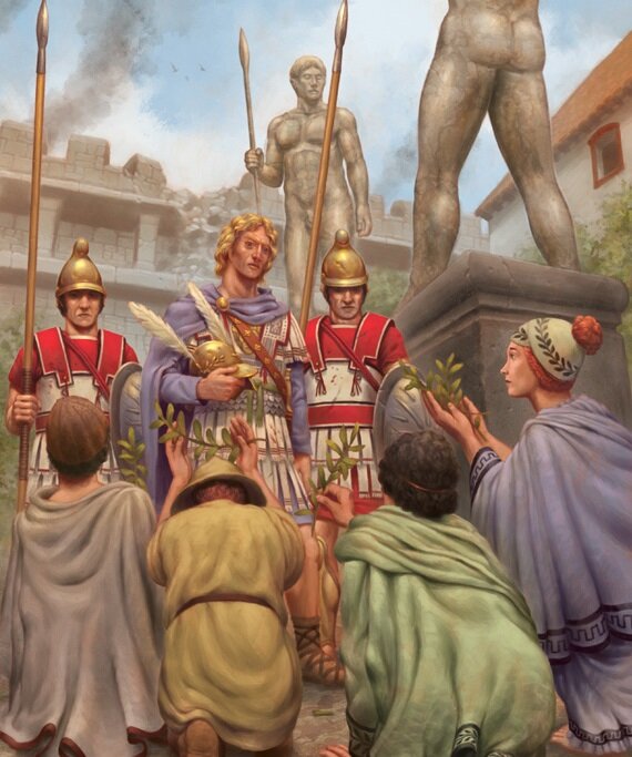 Александр Великий в битве при Гранике. 334 год д.н.э.