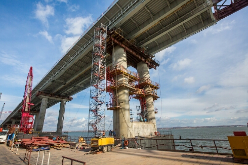 Стройка века, или как строят Крымский мост. Фоторепортаж