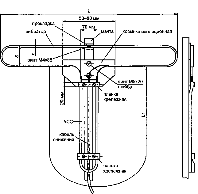 Диаметр вибратора. Антенна Пистолькорса диаграмма направленности. Схема подключения кабеля к дециметровой антенне. Петля Пистолькорса на 145 МГЦ. Антенна петля Пистолькорса.