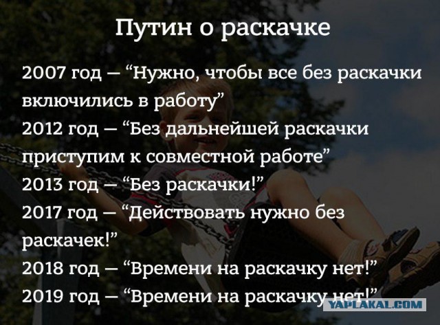 Времени на раскачку нет! (накипело)