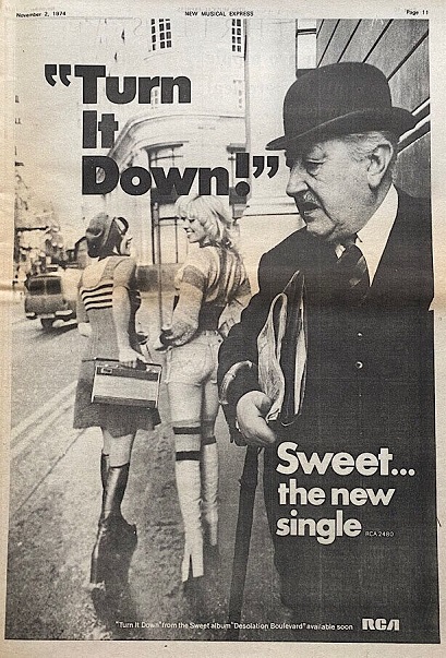 Музыка и музыканты: SWEET 50 лет назад. Desolation Boulevard