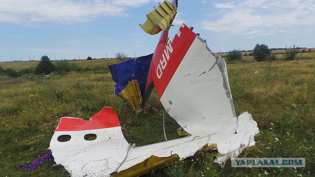 Фото с места крушения малазийского Боинга 777