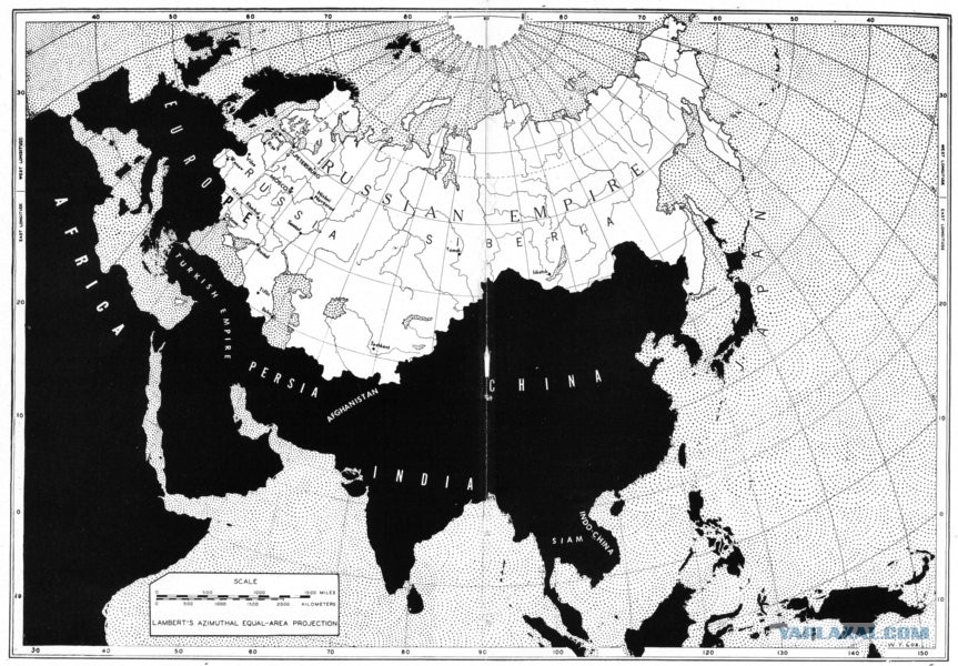 Карта российской империи 1904