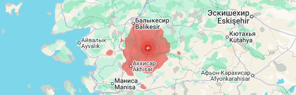 На западе Турции произошло землетрясение магнитудой 6,1