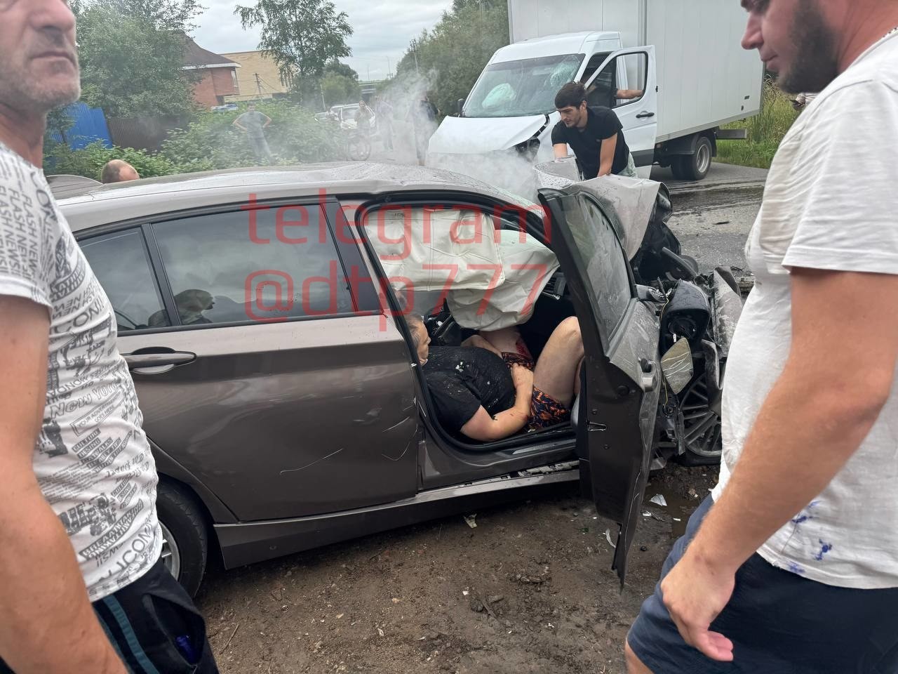 «ГАЗель» и «BMW» лобовое