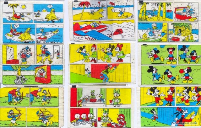 Коллекция вкладышей Donald's 11 фото