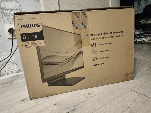 Монитор  с сенсорным экраном новый продам Phillips 22"