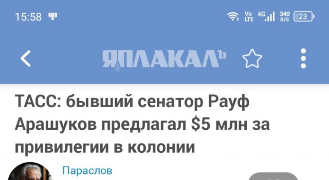 ТАСС: бывший сенатор Рауф Арашуков предлагал $5 млн за привилегии в колонии