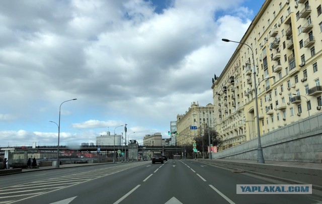 Москва. Почти пустые дороги. 23.03.20