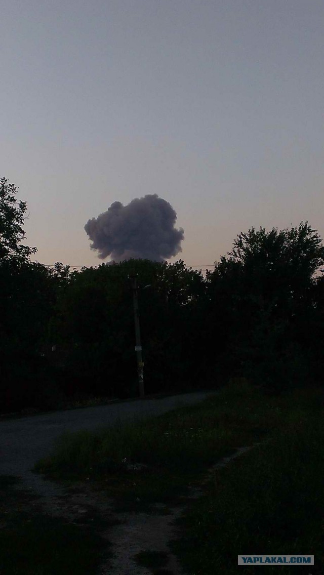 Что-то очень сильно взорвалось в Донецке