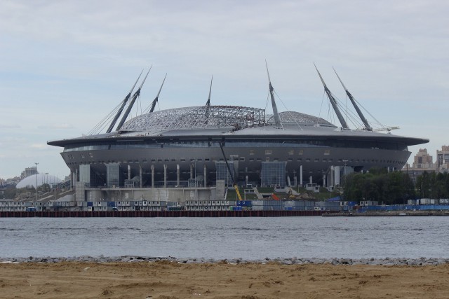 Строящийся стадион  ФК "Краснодар"