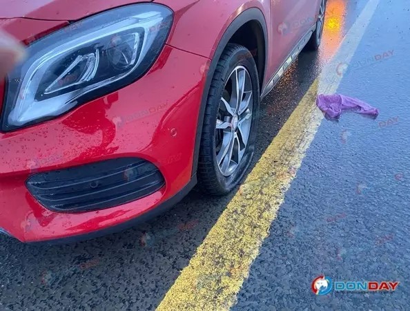 На трассе М-4 «Дон» стоят более сотни машин с пробитыми колесами