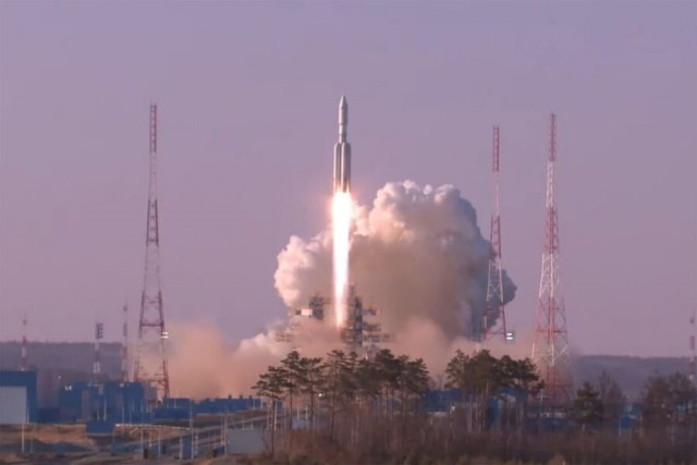 Космические войска провели успешный пуск ракеты-носителя «Ангара-1.2»