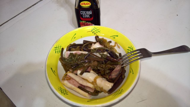 Кальмар+папоротник=вкусно