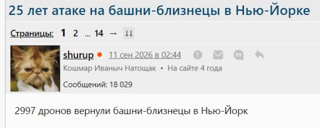 25 лет атаке на башни-близнецы в Нью-Йорке