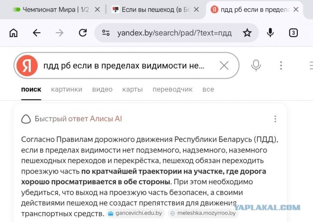 Если вы пешеход (в Беларуси) - это не значит, что вас не замучает ГАИ )