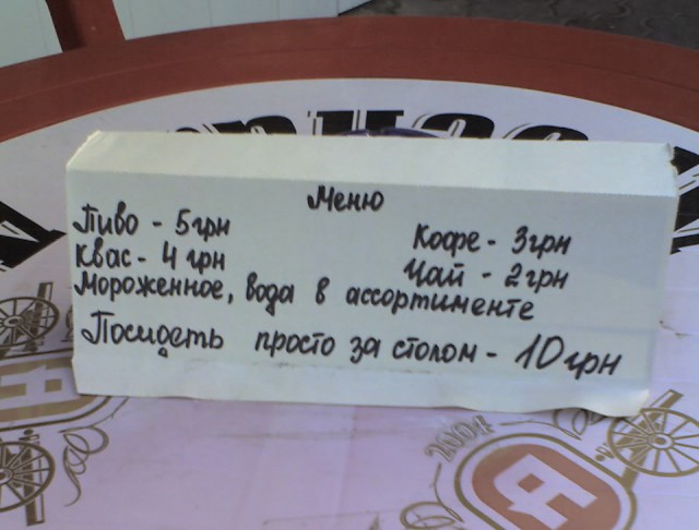 Рекламные креативы общепита