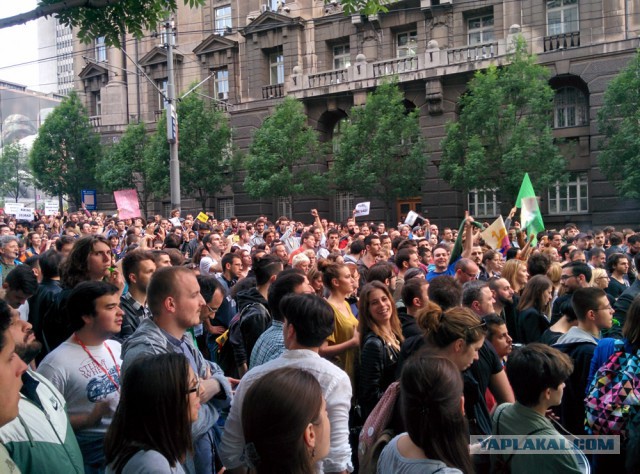 Митинг против правительства в Белграде