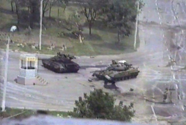 Т-64БВ в бою