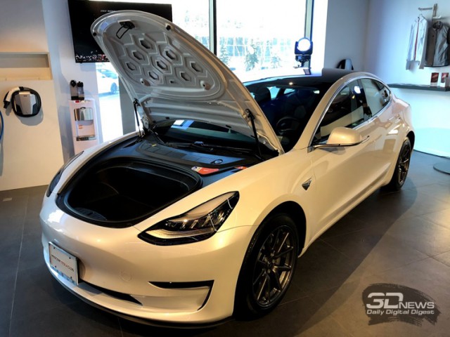В Москве состоялась презентация «народного» электромобиля Tesla Model 3