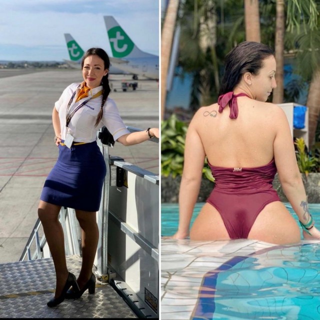 Девушки в форме и без нее