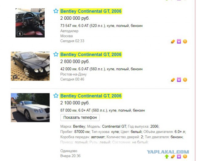 У 25-летнего петербуржца угнали Bentley в день покупки