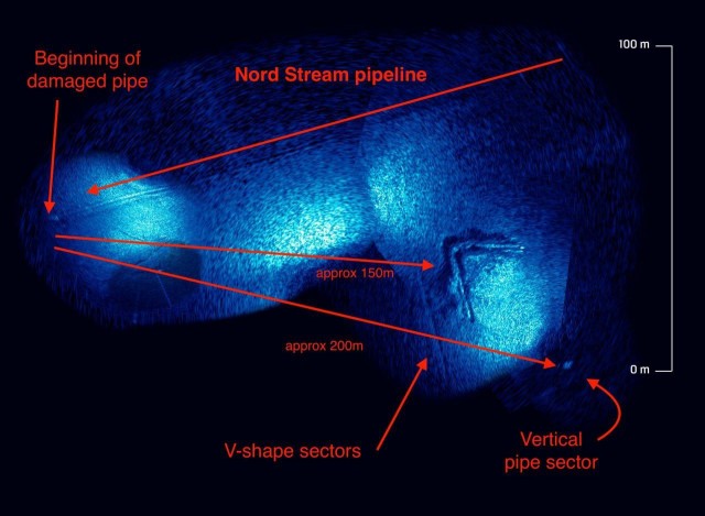 Видео разрушений "Северных потоков" после диверсии публикует "Би-би-си"