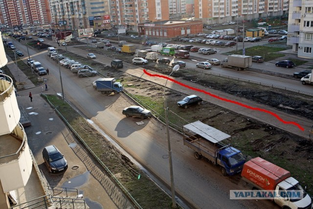 Месть за парковку на тротуаре