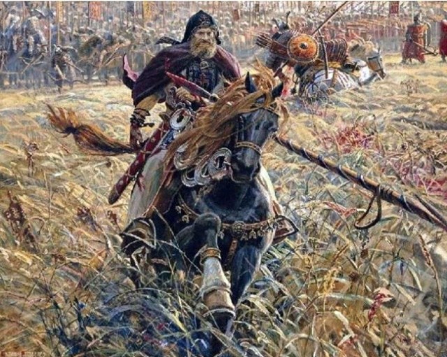 Куликовская битва 21 сентября 1380. Пересвет и Челубей
