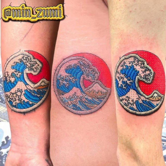 «Вышитые» татуировки от сиднейского тату-художника