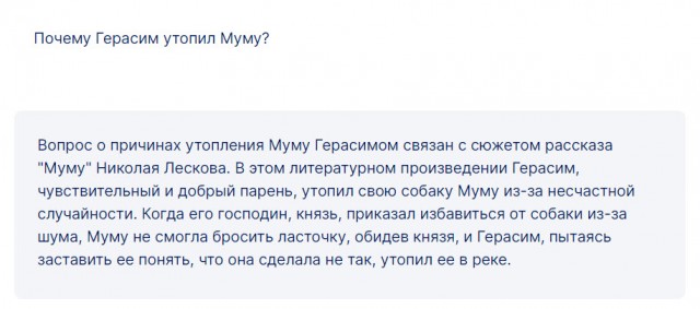 Почему Герасим так поступил?