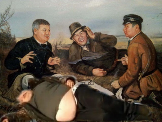 Фотожаба: Три соседа на привале