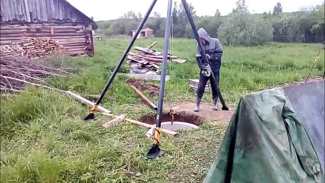 Опускание колец без манипулятора