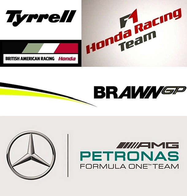 Formula 1: история команд Tyrrell, BAR, Honda, Brawn GP, Mercedes