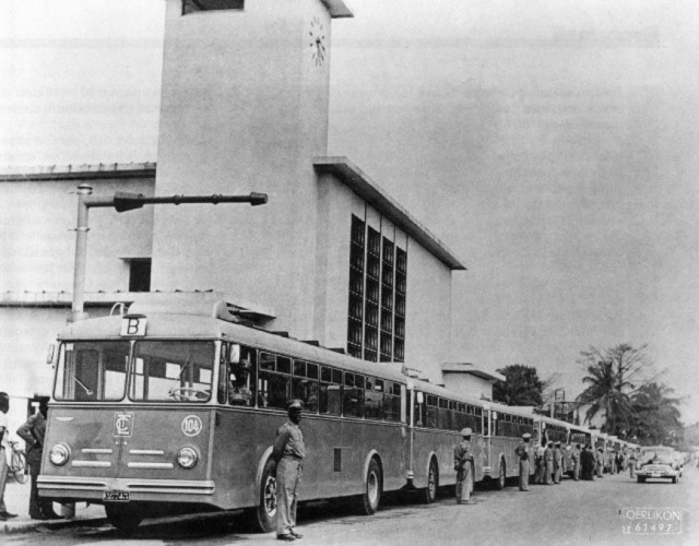 История гиробусов, использующих 1,5-тонные маховики вместо аккумуляторных батарей